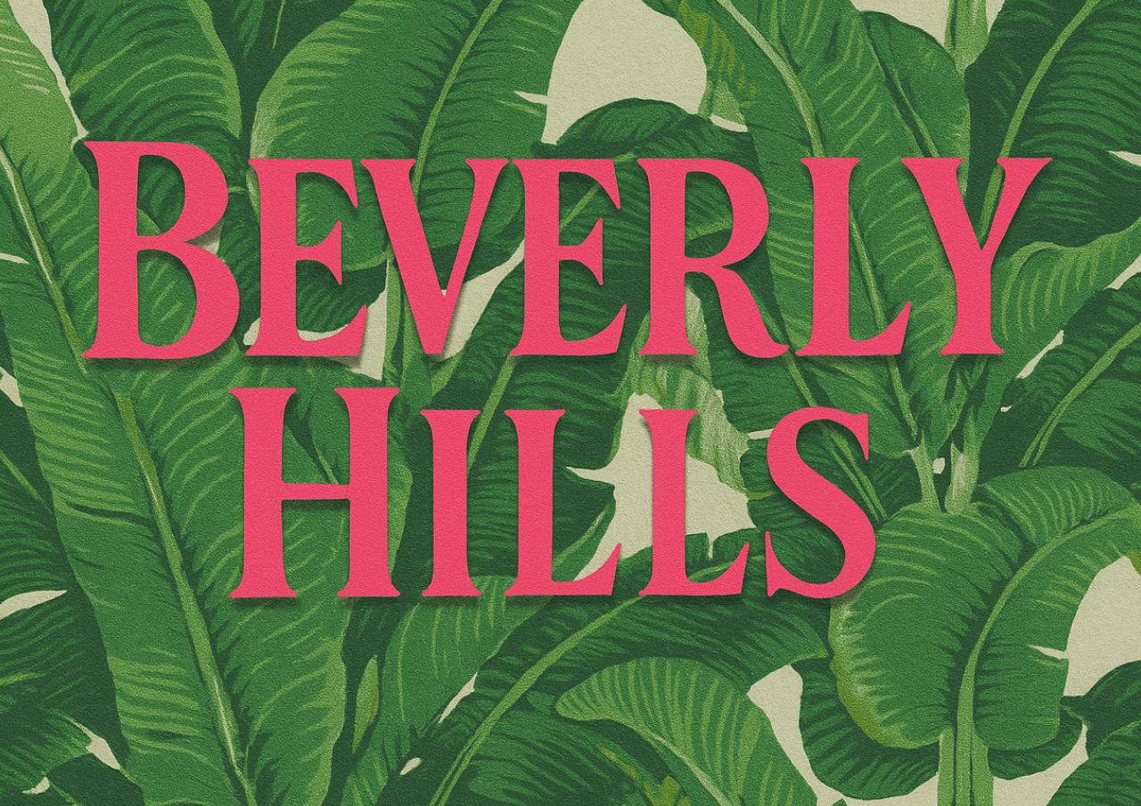 BEVERLY HILLS BANANA LEAF MAGNET
