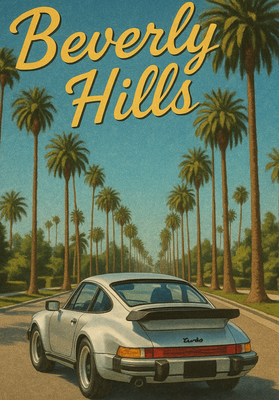 BEVERLY HILLS VINTAGE TURBO MAGNET