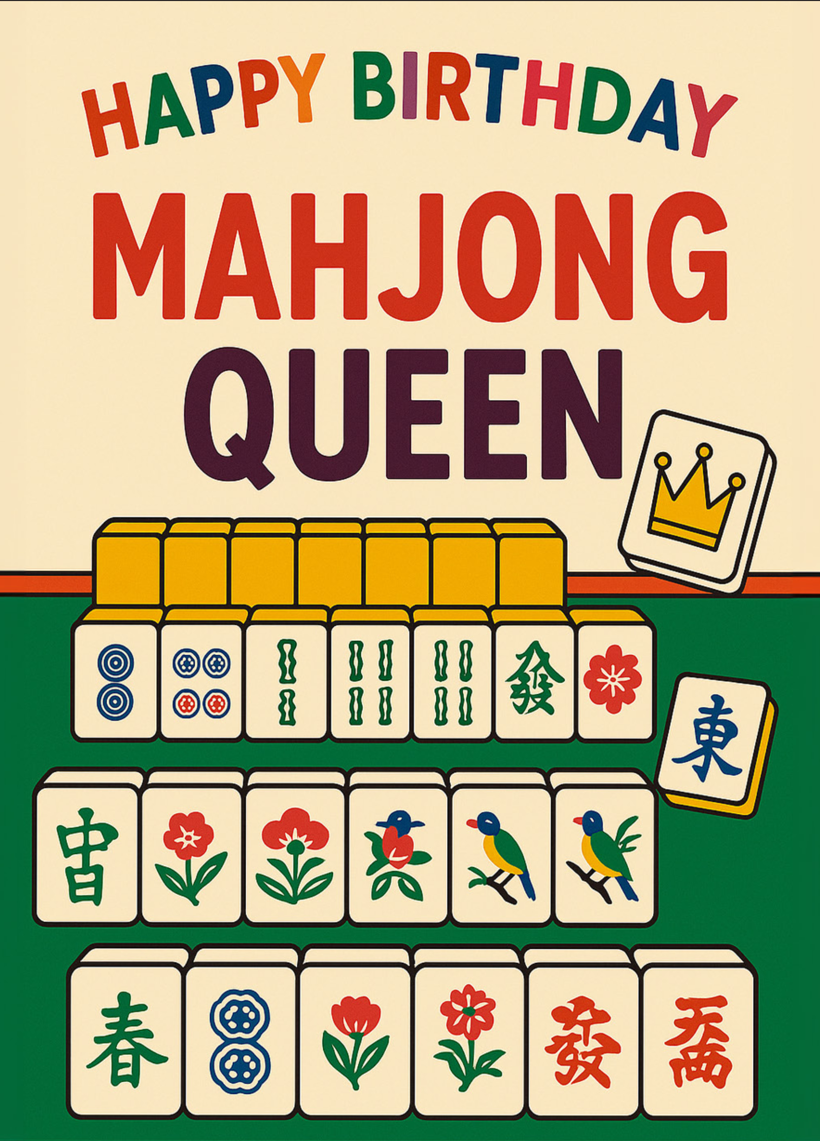 MAHJONG QUEEN CARD
