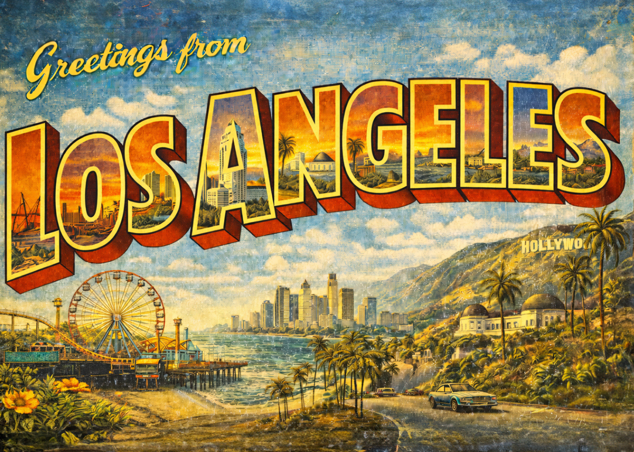 LOS ANGELES SCENIC MAGNET