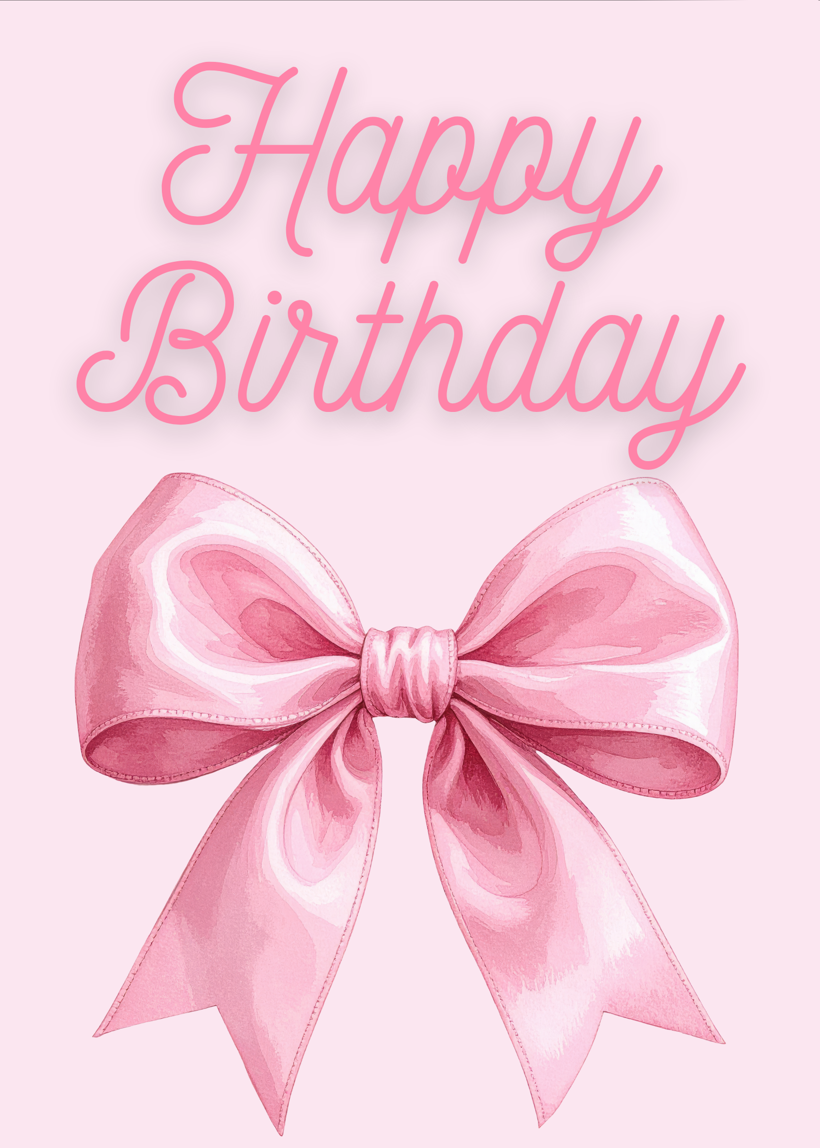 HAPPY BIRTHDAY BOW CARD