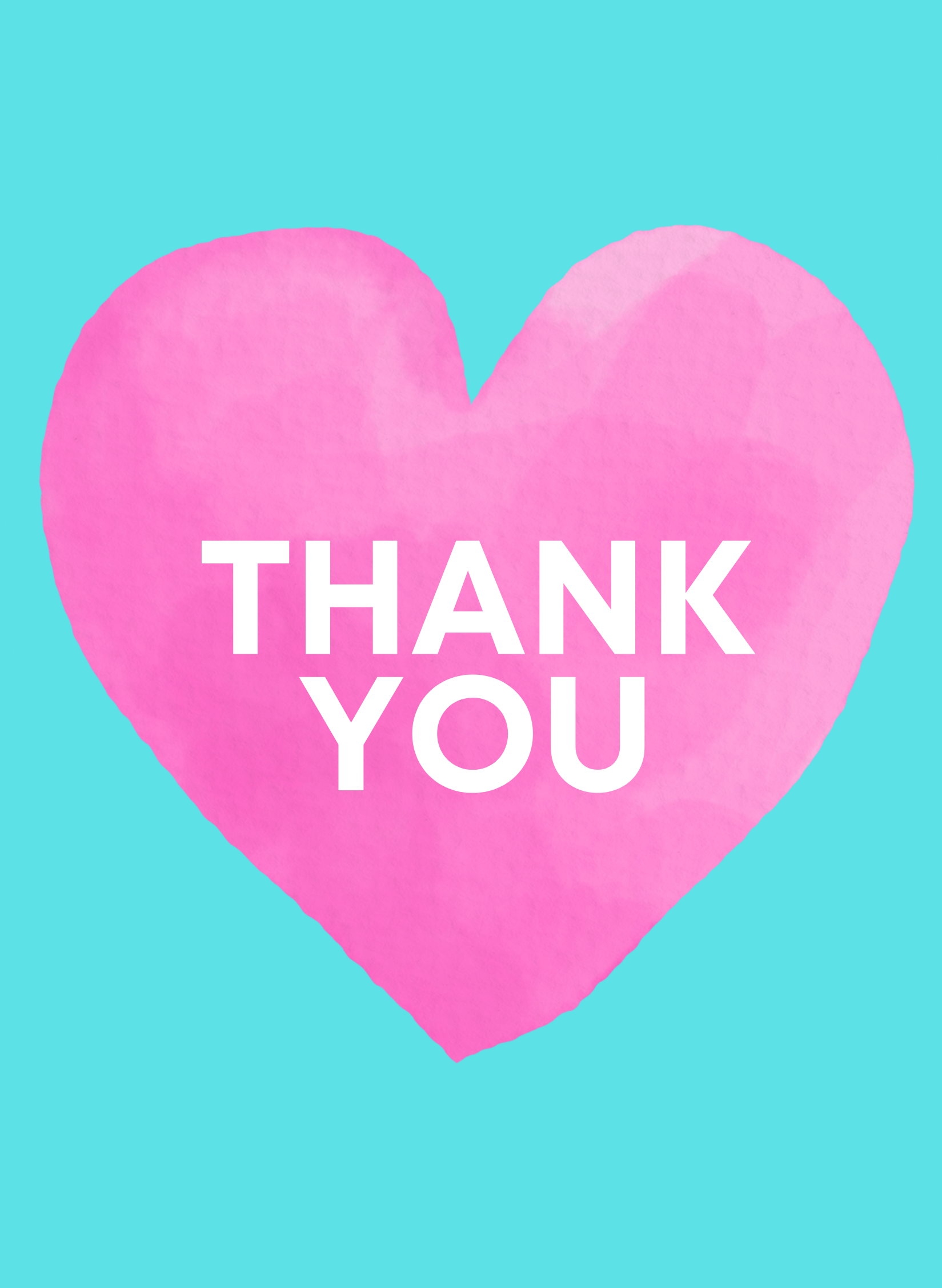 THANK YOU HEART CARD