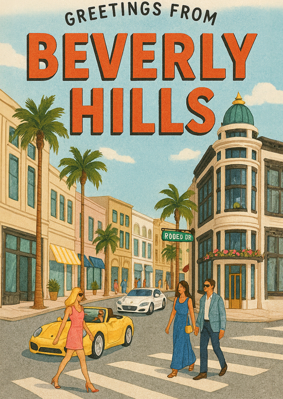 BEVERLY HILLS N RODEO DR MAGNET